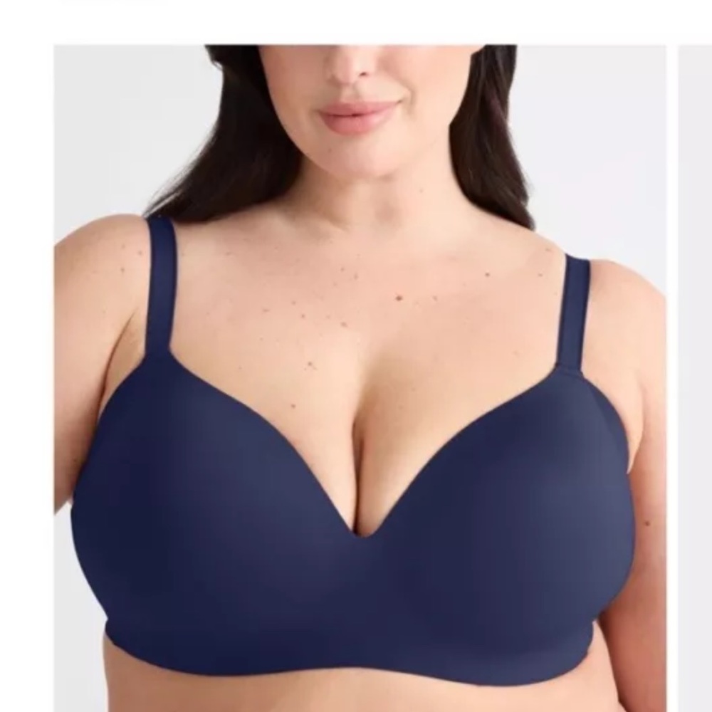 Knix Wingwoman Contour Bra Size 36/38 DD size 7 Midnight Blue NWT